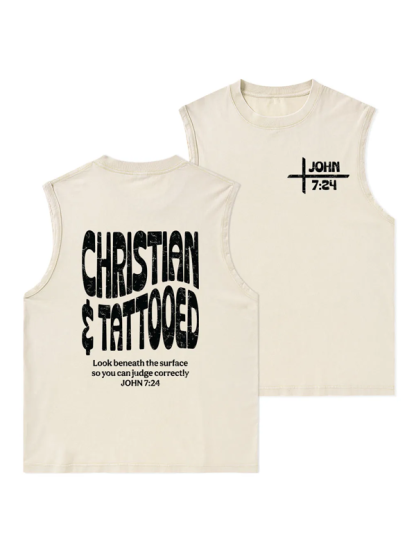 Christian & Tattooed Christian Washed Tank
