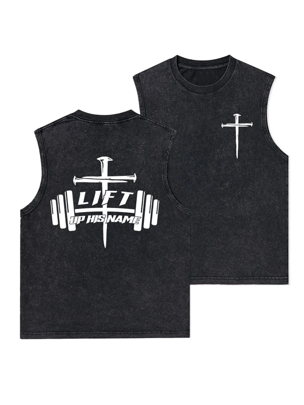 Lift Up His Name Christian Washed Tank