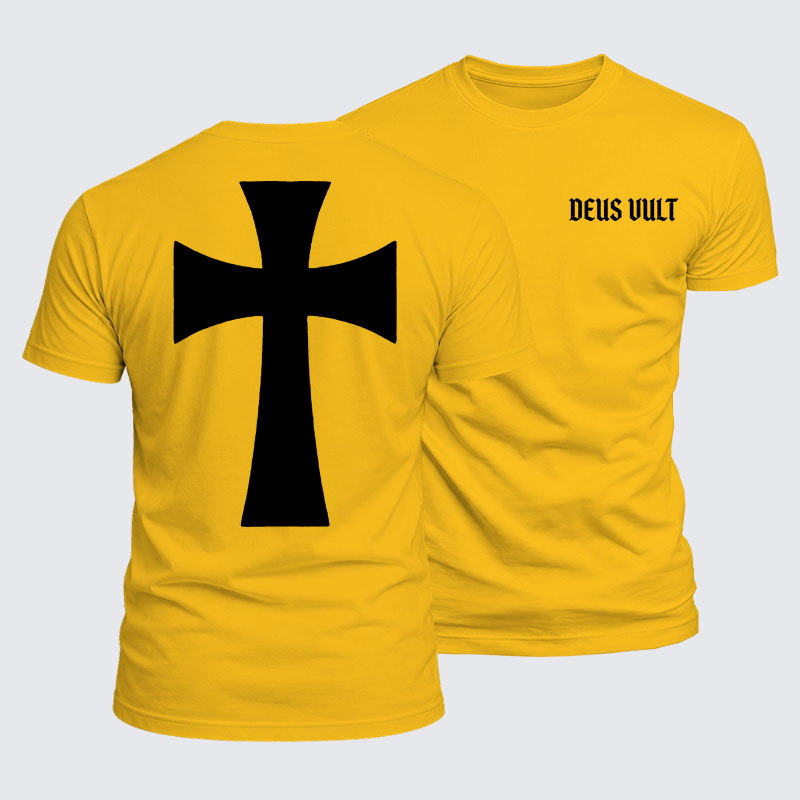 Luxe Mercerized Cotton Tee - Deus Vult