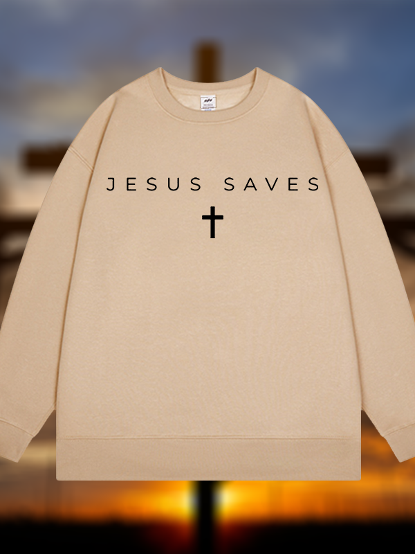 Jesus Saves Jesus God Christian Sweatshirt
