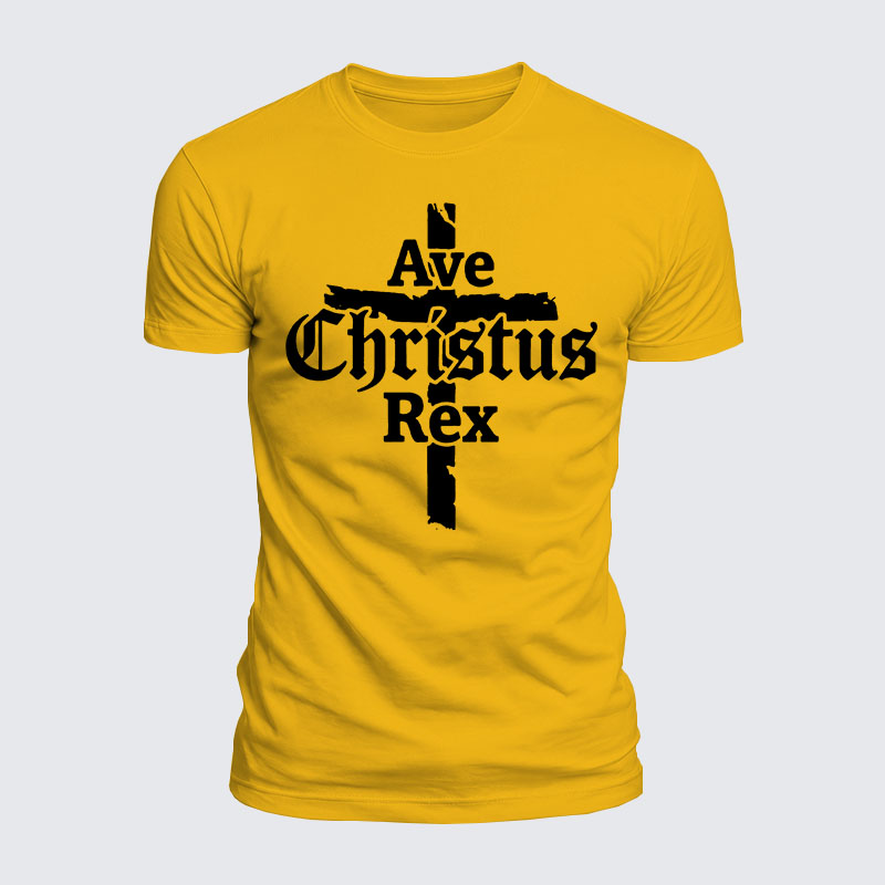 Luxe Mercerized Cotton Tee - Ave Christus Rex