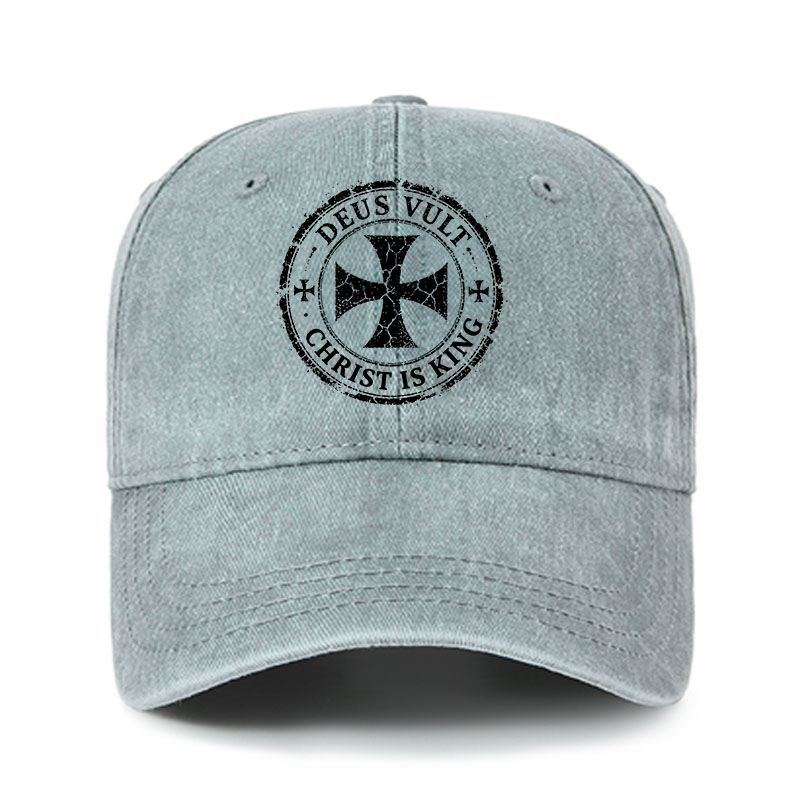 Heritage Washed Cap - Deus Vult Christ Is King
