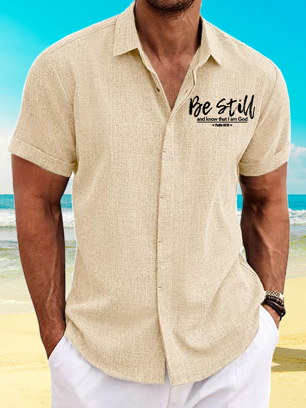 Psalm 46:10 Jesus God Christian Short Sleeve Shirt