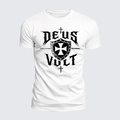 Luxe Mercerized Cotton Tee - Deus Vult 