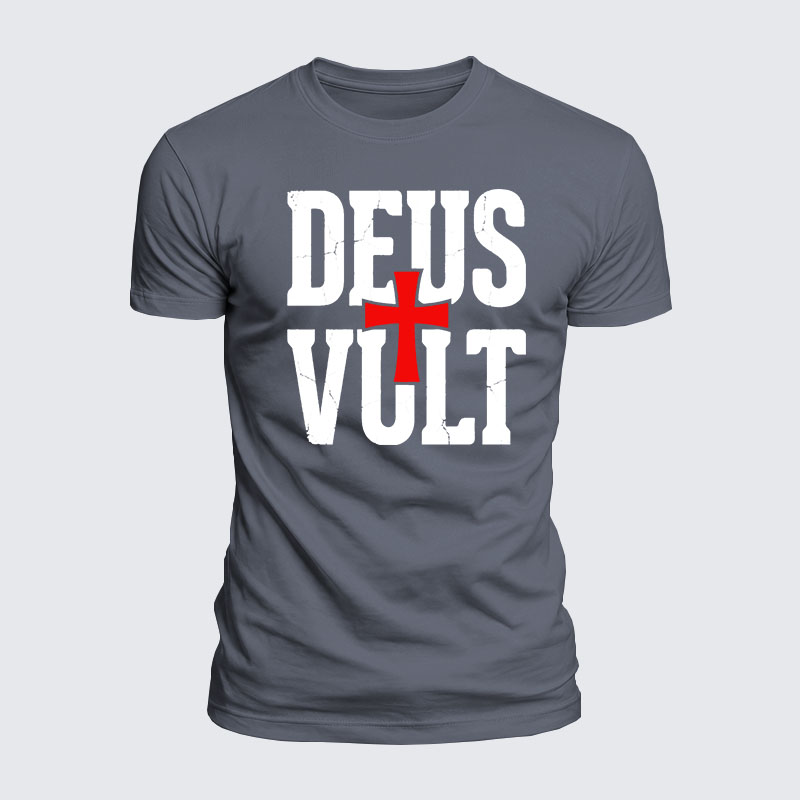 Luxe Mercerized Cotton Tee - Deus Vult