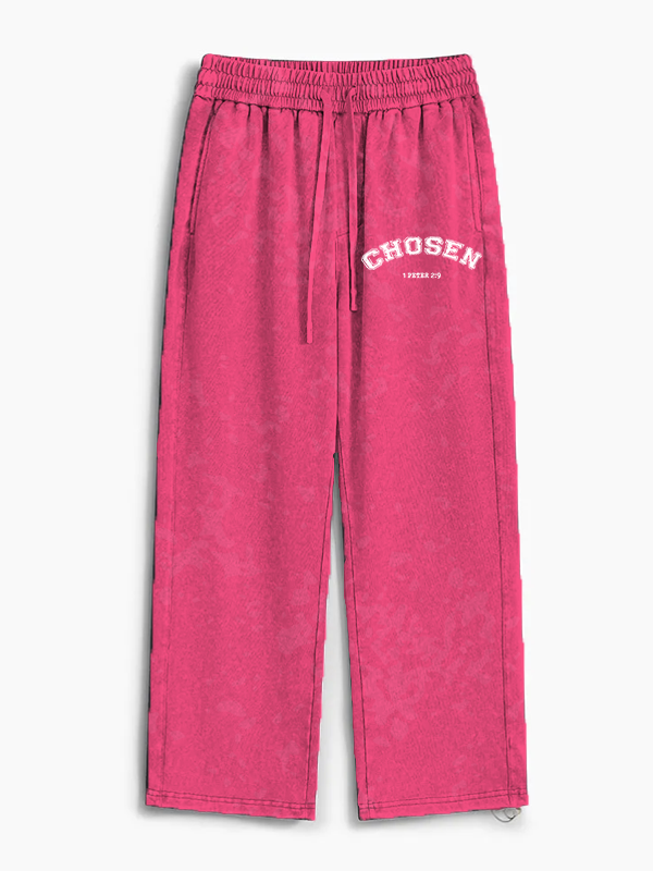 Chosen Jesus God Christian Washed Sweatpants