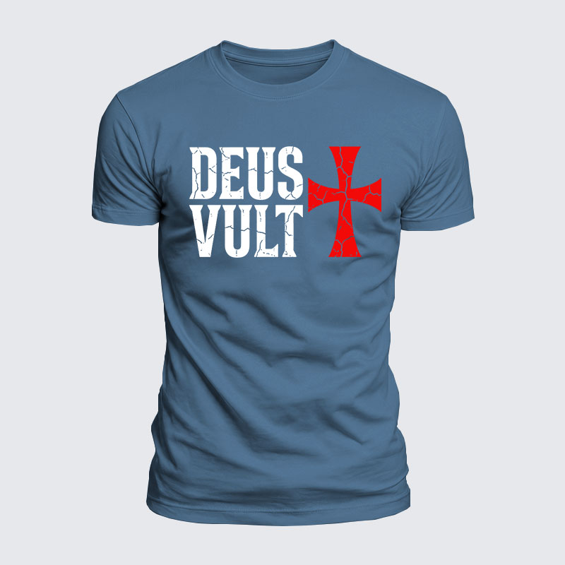 Luxe Mercerized Cotton Tee - Deus Vult