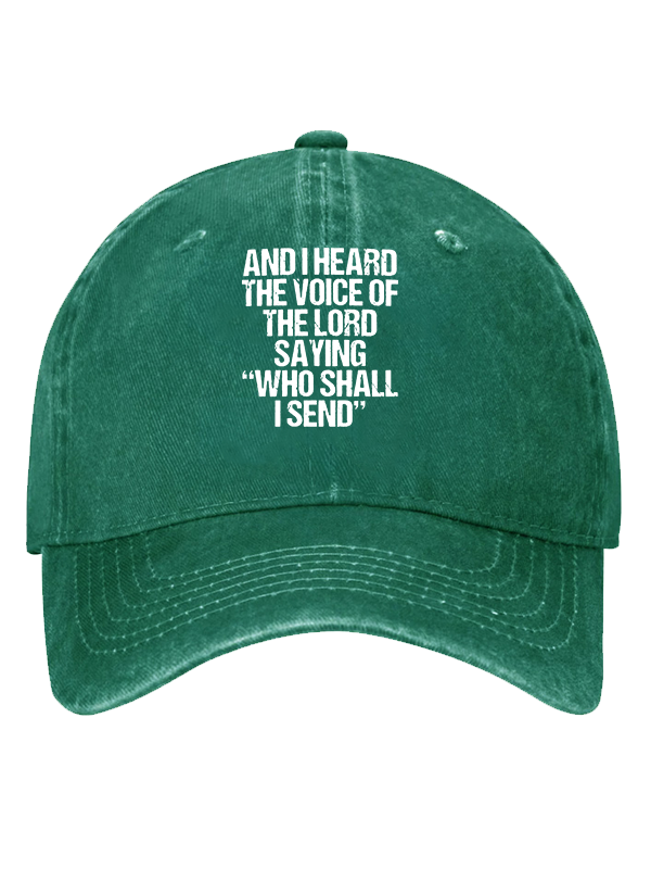 Send Me Isaiah 6:8 Christian Hat