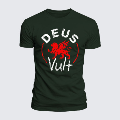 Luxe Mercerized Cotton Tee - Deus Vult