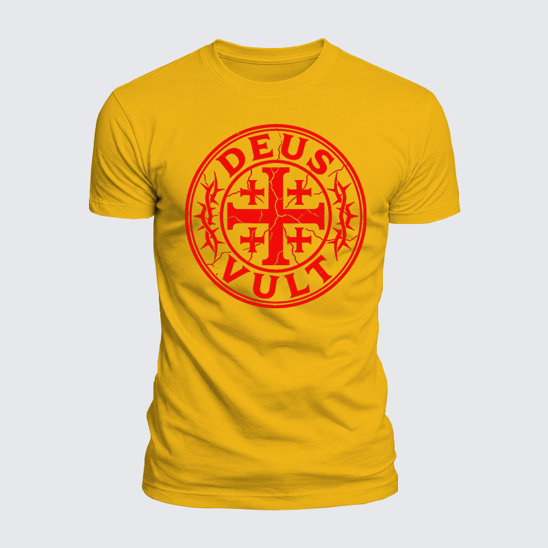 Luxe Mercerized Cotton Tee - Deus Vult