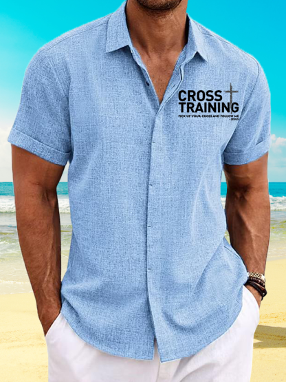 Cross Training Jesus God Christian Short Sleeve Shirt