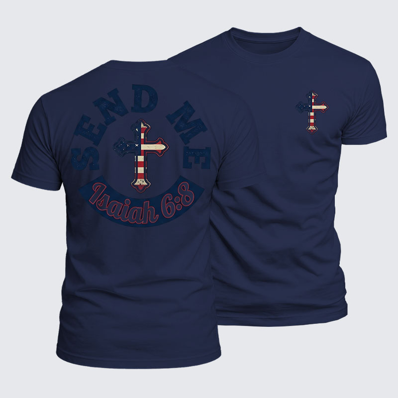 Luxe Mercerized Cotton Tee - Isaiah 6:8 - SEND ME