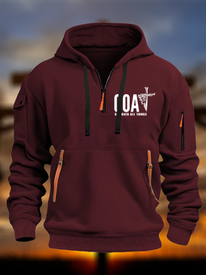 Goat God Over All Things Jesus God Christian Zipper Hoodies