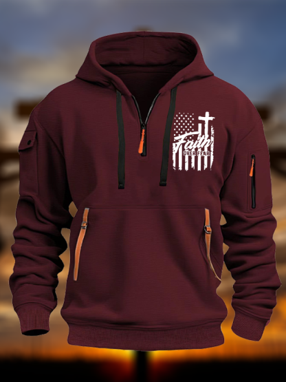 Faith Over Fear Jesus God Christian Zipper Hoodies