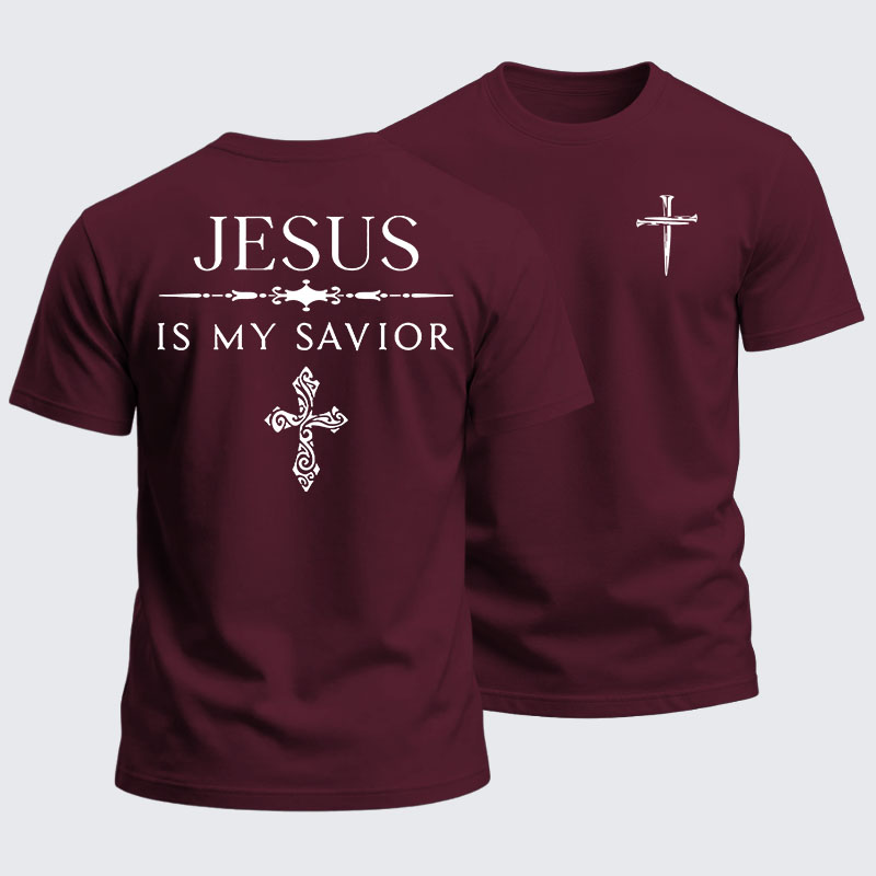 Heavyweight Cotton Tee - Jesus Is My Savior