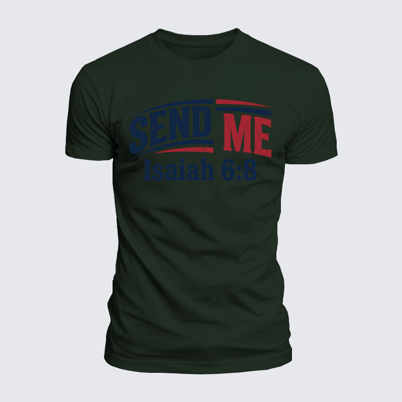 Luxe Mercerized Cotton Tee - Isaiah 6:8 - SEND ME