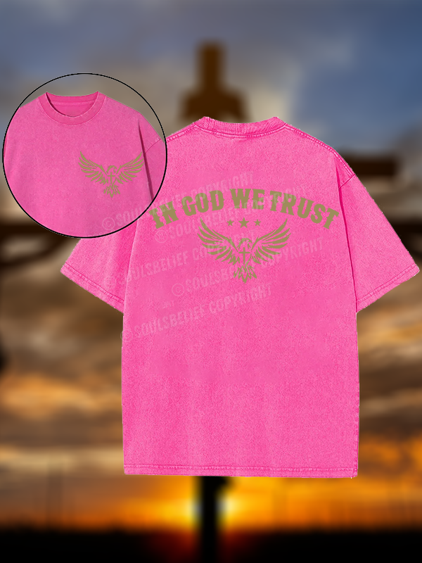 In God We Trust Christian Washed T-Shirt