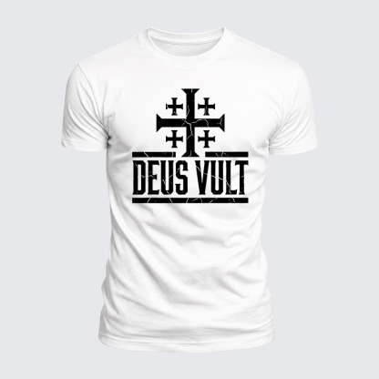 Luxe Mercerized Cotton Tee - Deus Vult 
