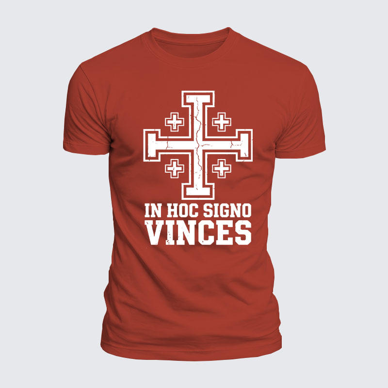 Luxe Mercerized Cotton Tee - In Hoc Signo Vinces 