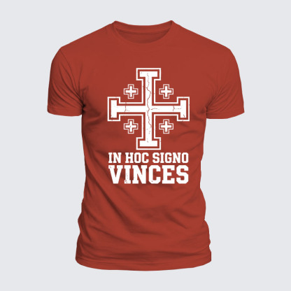 Luxe Mercerized Cotton Tee - In Hoc Signo Vinces 