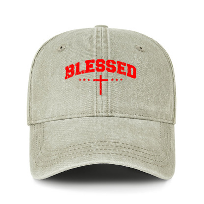 Heritage Washed Cap - Blessed Cross