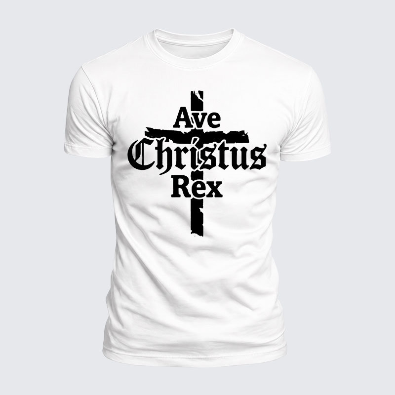 Luxe Mercerized Cotton Tee - Ave Christus Rex