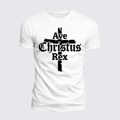 Luxe Mercerized Cotton Tee - Ave Christus Rex