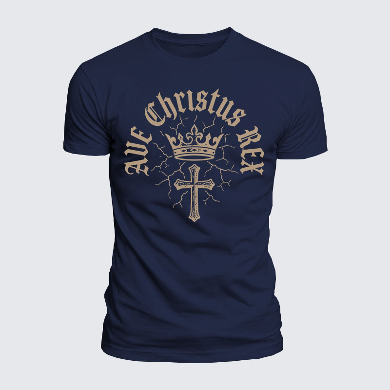 Luxe Mercerized Cotton Tee - Ave Christus Rex