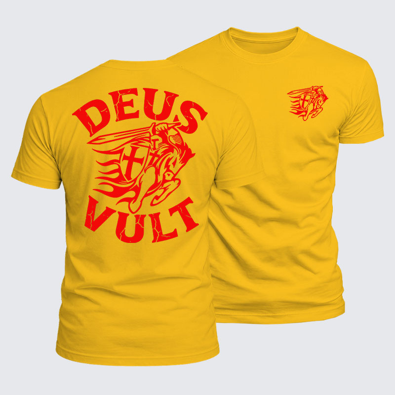 Luxe Mercerized Cotton Tee - Deus Vult