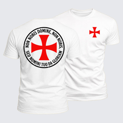 Luxe Mercerized Cotton Tee - Non Nobis Domine, Non Nobis, Sed Nomini Tuo Da Gloriam
