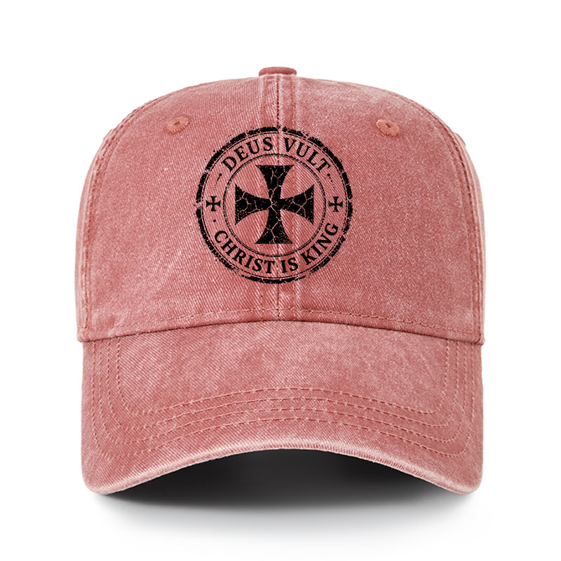 Heritage Washed Cap - Deus Vult Christ Is King
