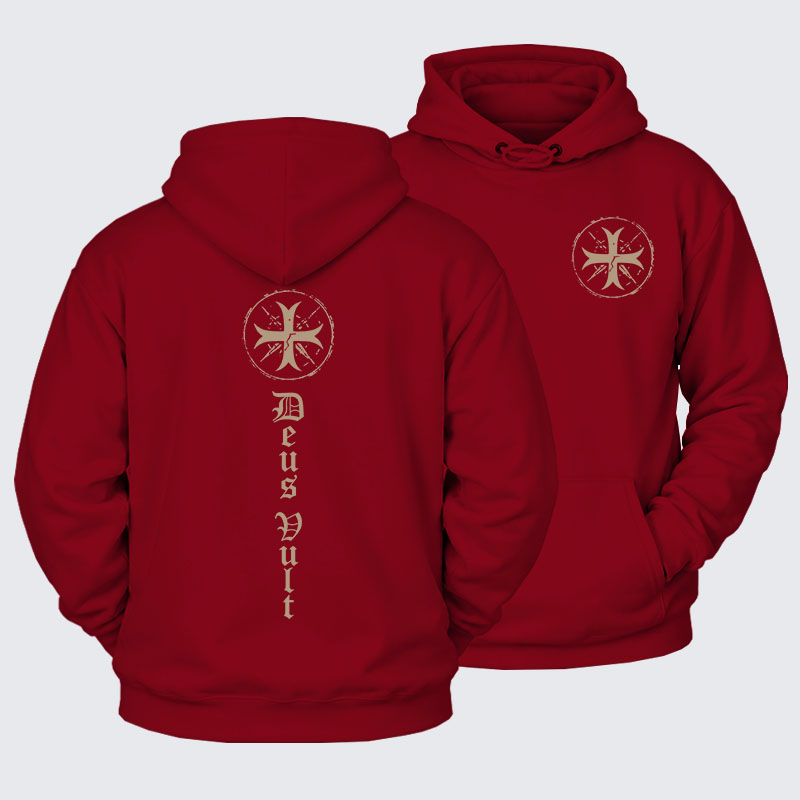 Plush Fleece-Lined Hoodie - Deus Vult