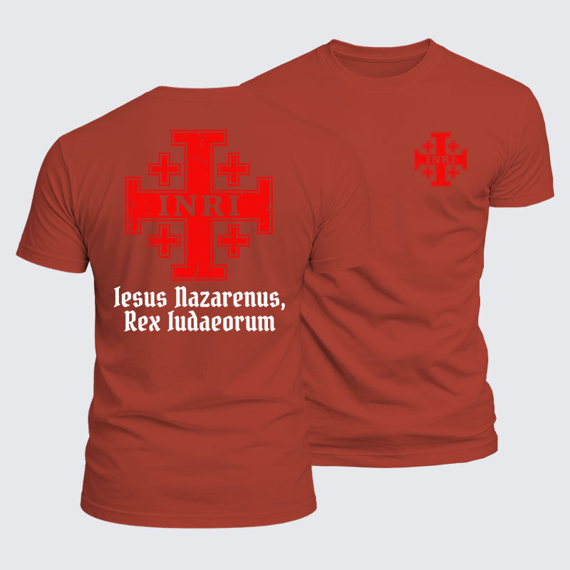 [Copy][Copy]Luxe Mercerized Cotton Tee - INRI Jesus Of Nazareth King Of The Jews