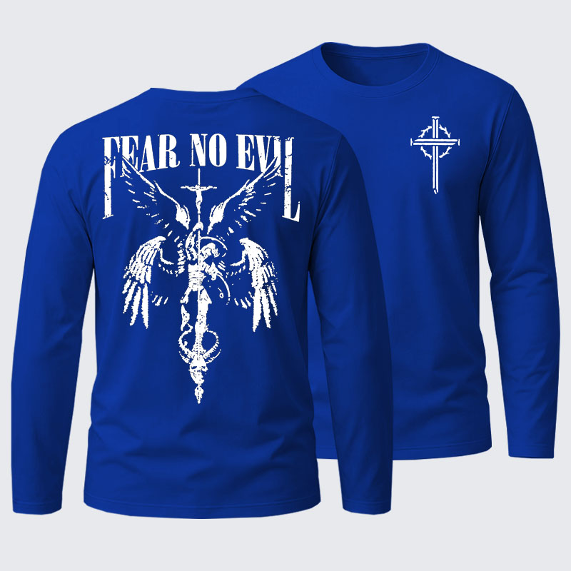 Fear No Evil Cotton Long Sleeve T-Shirt