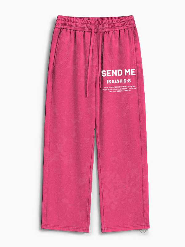 Send Me Jesus God Christian Washed Sweatpants