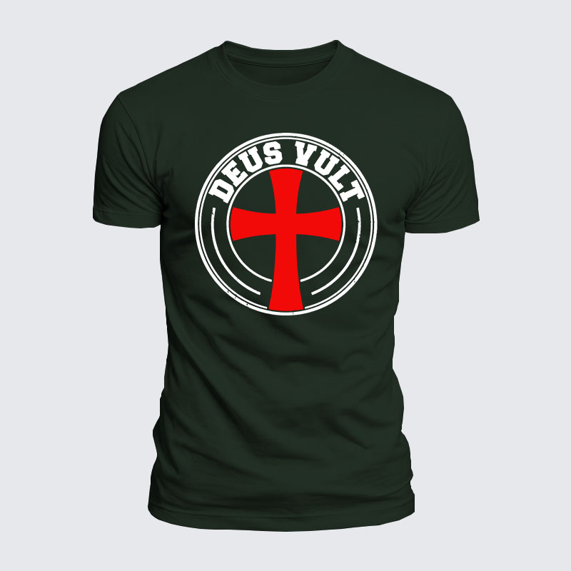 Luxe Mercerized Cotton Tee - Deus Vult