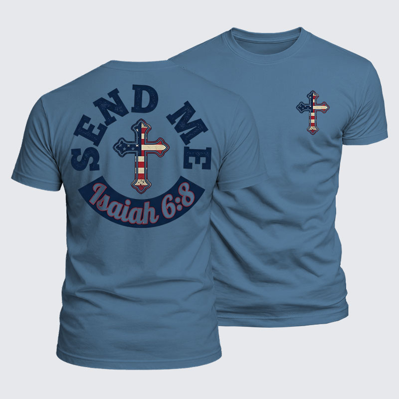 Luxe Mercerized Cotton Tee - Isaiah 6:8 - SEND ME