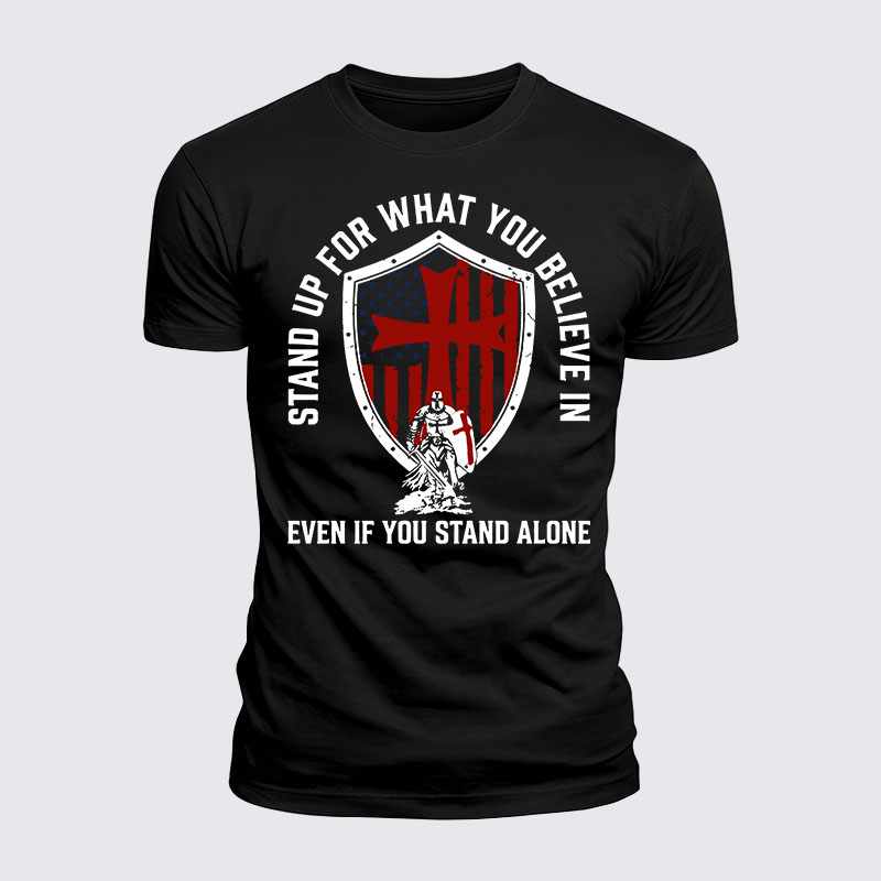 Luxe Mercerized Cotton Tee - Stand Up For What You Believe