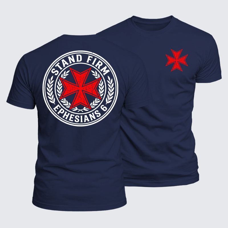Luxe Mercerized Cotton Tee - Stand Firm Ephesians 6