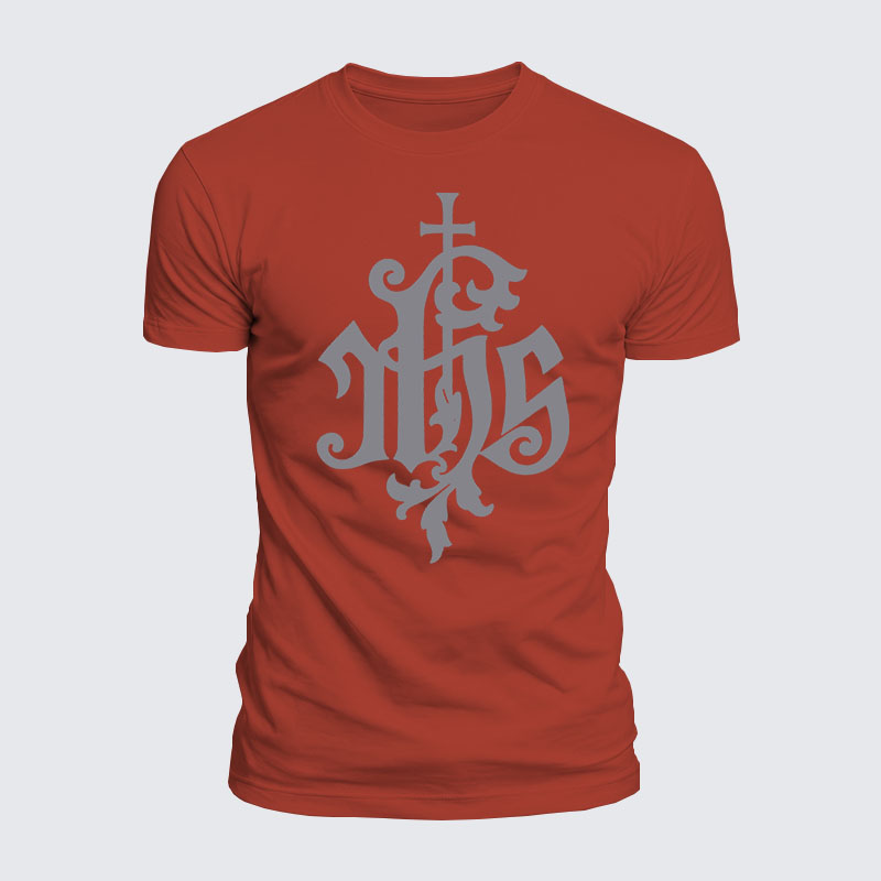Luxe Mercerized Cotton Tee - Medieval IHS