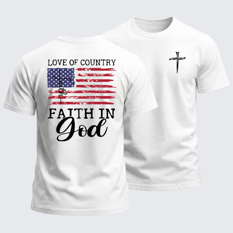 Heavyweight Cotton Tee - Faith In God