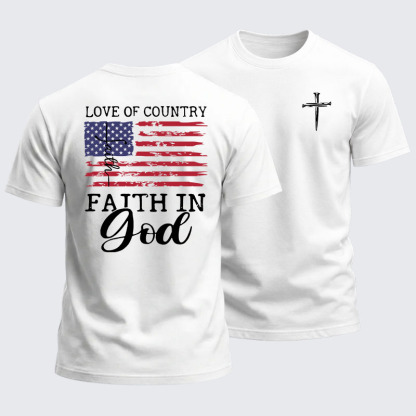 Heavyweight Cotton Tee - Faith In God
