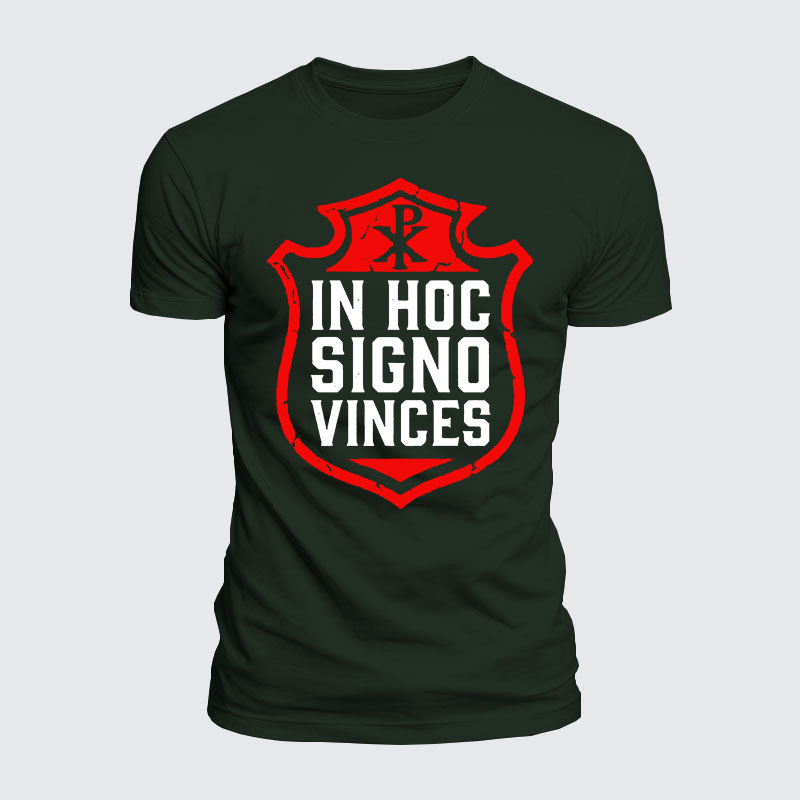 [Copy]Luxe Mercerized Cotton Tee - In Hoc Signo Vinces 