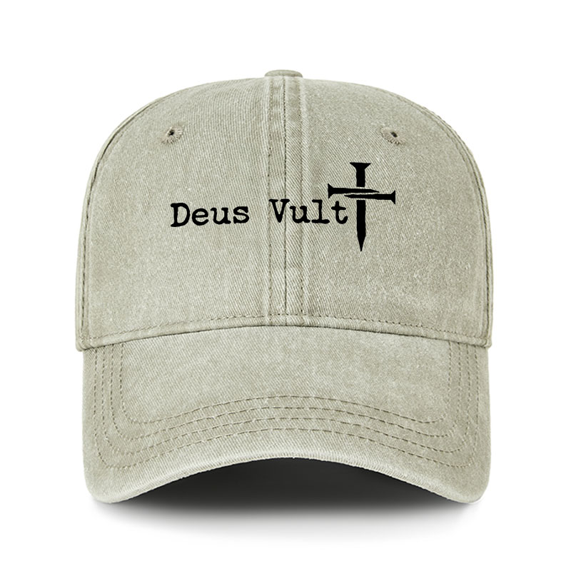 Heritage Washed Cap - Deus Vult 