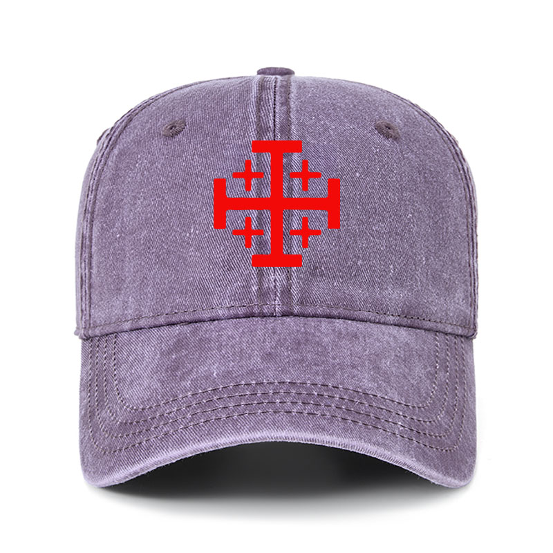 Heritage Washed Cap - Jerusalem Cross