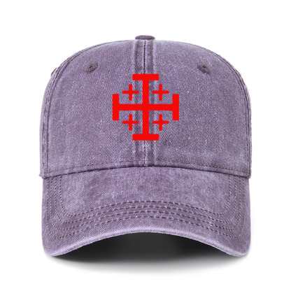 Heritage Washed Cap - Jerusalem Cross