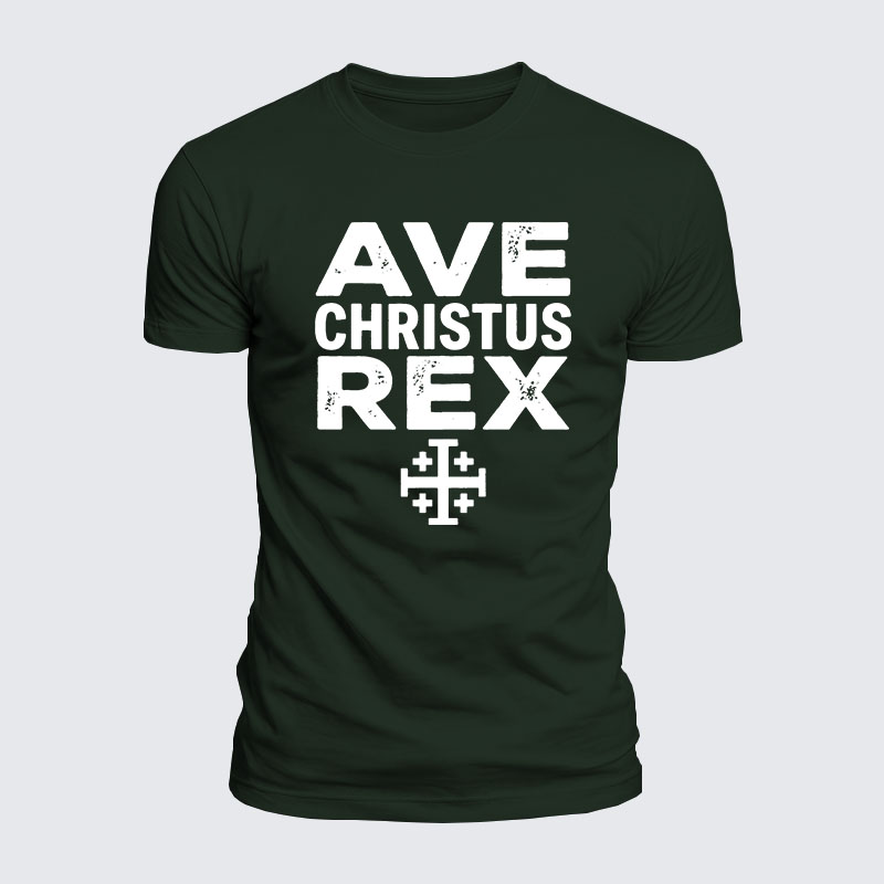 Luxe Mercerized Cotton Tee - Ave Christus Rex