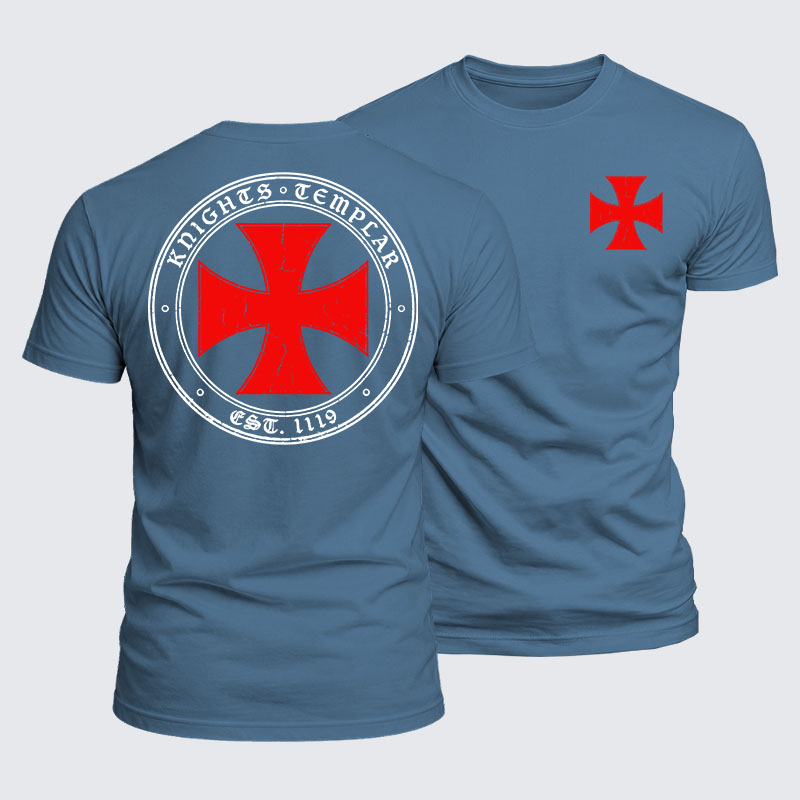 Luxe Mercerized Cotton Tee - Knights Templar Cross