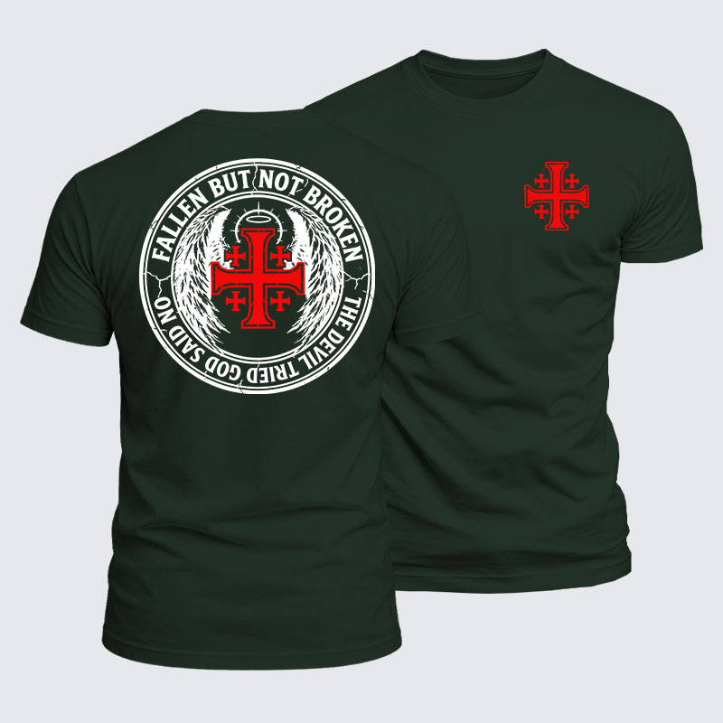 Luxe Mercerized Cotton Tee - Knights Templar Cross