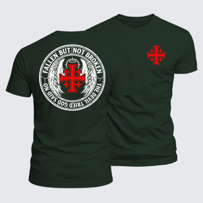 Luxe Mercerized Cotton Tee - Knights Templar Cross